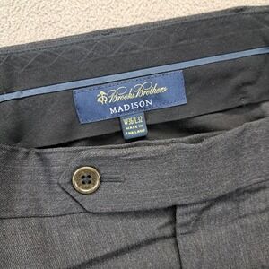 Brooks Brothers Madison Men's 36x32 Wool Dress Pants Gray Pleated Classic
